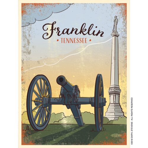 Franklin TN Art Print of Cannon by D