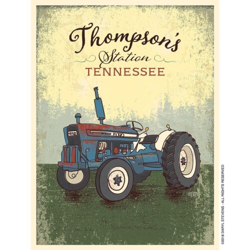 Thompson's Station art print of Tractor by Daryl Stevens