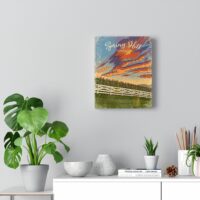 Spring Hill Canvas Art Print - "Sunset" - 8 x 10 - Image 2