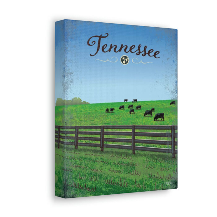 Tennessee Canvas Art Print - "Cows Grazing" - 8" x 10" - Image 2