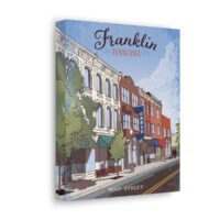 "Franklin Main Street" Canvas Wall Art - Image 4