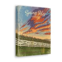 "Spring Hill Sunset" Canvas Wall Art - Image 9
