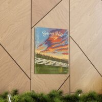 "Spring Hill Sunset" Canvas Wall Art - Image 21