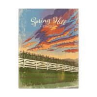 "Spring Hill Sunset" Canvas Wall Art