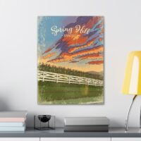 "Spring Hill Sunset" Canvas Wall Art - Image 4