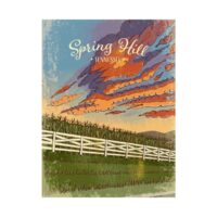 Spring Hill Art Print - "Sunset" - Image 2