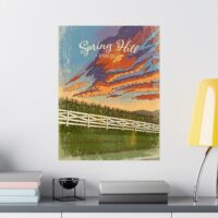 Spring Hill Art Print - "Sunset" - Image 8