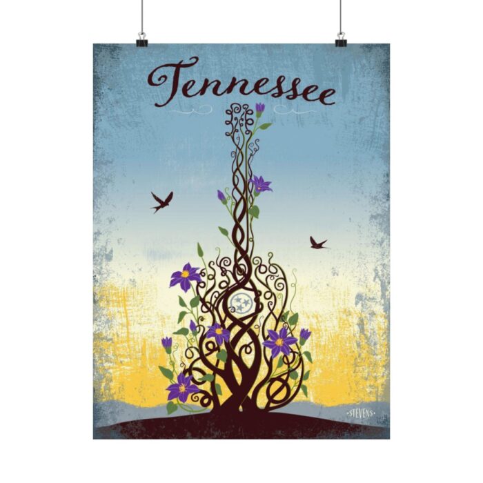 Tennessee Art Print - "Vine Guitar"