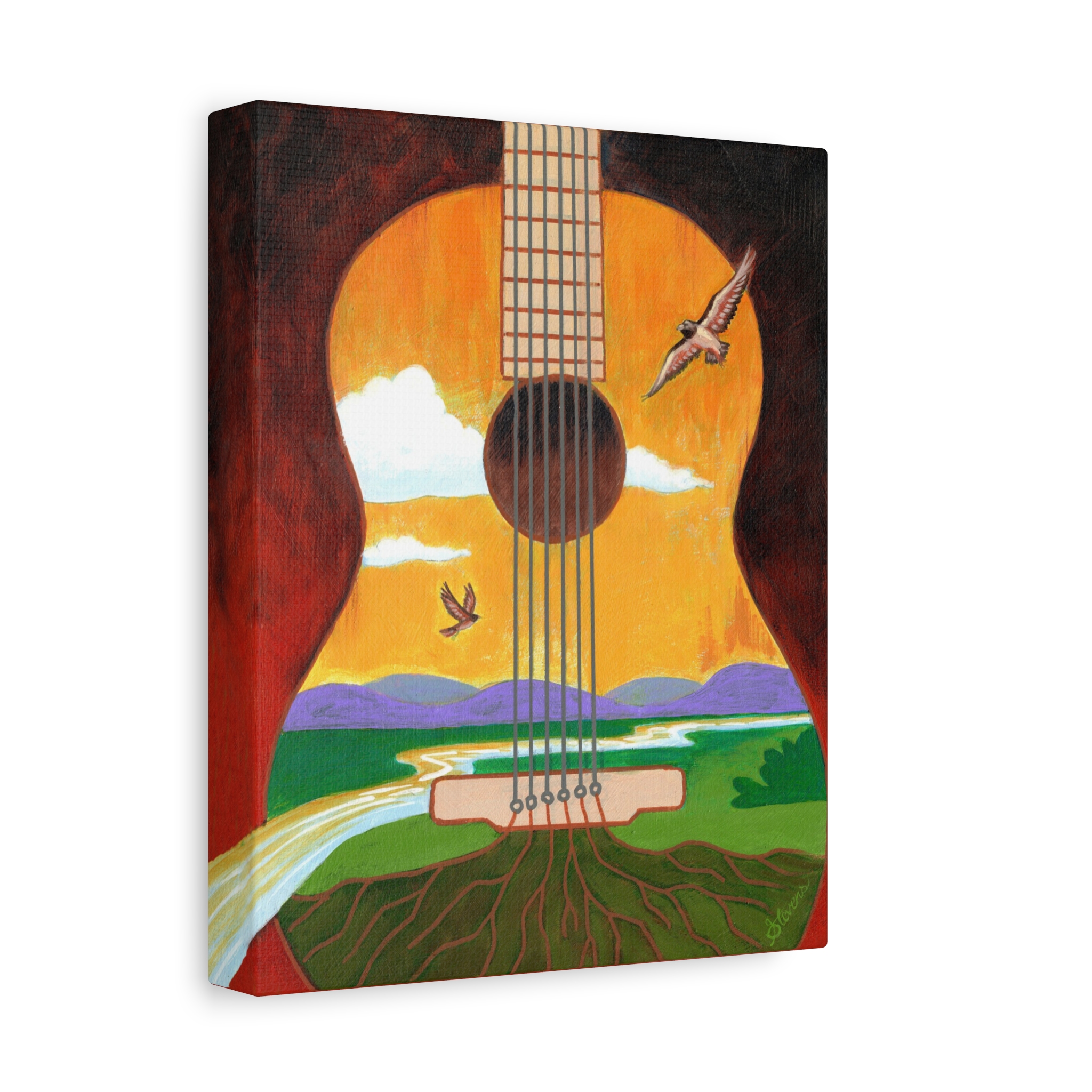 "Hawk Valley Guitarscape" - Canvas Art Print - Image 2